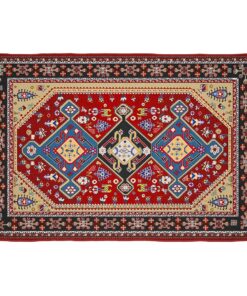 Cape Art Velva Shine Classic Red And Blue Oriental Rectangular Rug
