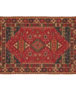 Cape Art Velva Shine Classic Red Oriental Rectangular Rug