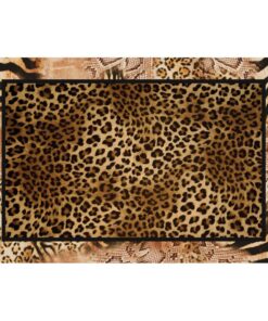 Cape Art Wild Leopard Print Rectangular Rug