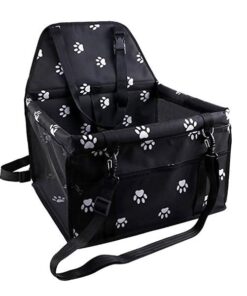 Car Booster Seat Carrier for Dogs - Black & White