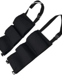 Car Concealed Seat Back Gun Holster To Hold 3 Rifles - Black