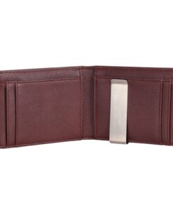 Carbon Fiber Card Holder RFID Blocking Wallet with Money Clip-Coffee