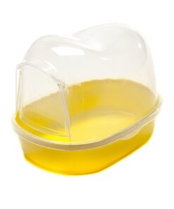 Carno Hamster Bathroom with Door (Yellow)