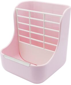 CARNO Rabbit/Chinchilla Hay Feeder Bowl - Pink