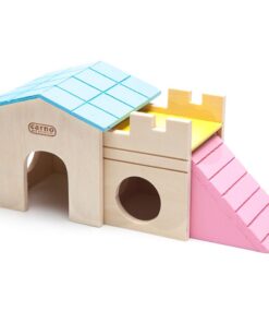 CARNO Wooden Hamster House with Ramp