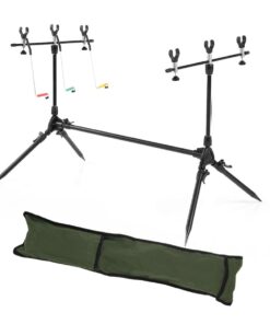 Carp Fishing 3-Rod Pod With Bag & Swinger Indicators