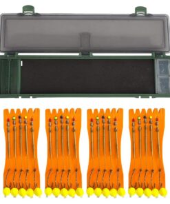 Carp Hair Rig Storage Box with 20 Carp Hair Rigs & 20 Pins