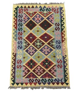 Carpetly - Incredible Unique Afghan Kilim - 148 x 100 CM