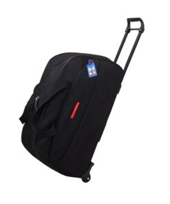 Carry-On 2-Wheeled Rolling Duffle Bag With Luggage Tag