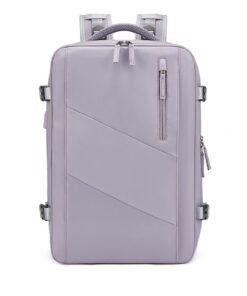 Carry On Backpack for Man and Women With Shoe Compartment - Purple
