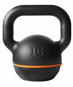 Cast Iron Kettlebell with Rubber Base - 16 kg