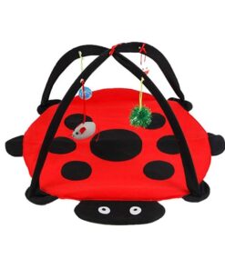 Cat Activity Play Mat with Hanging Toy Balls