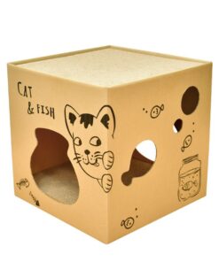 Cat Cardboard Scratching Board Cat Nest 40x40x40cm