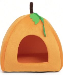 Cat Cave House Bed - Pumpkin