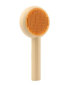 Cat Deshedding Comb for Dogs Cats Pet Brush ,Curved Pins for Fur Removal