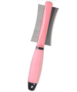 Cat & Dog Double Sided Pet Brush - Pink
