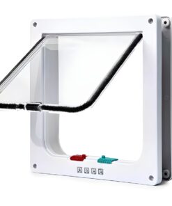 Cat Door Flap, Cat Door Stop, Two-Way Entry And Exit Door Opening - M