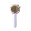 Cat Grooming Brush Self Cleaning Slicker Brushes for Dogs Cats Pet Brush - Purple
