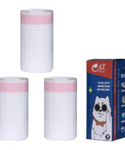 Cat Litter Box Liner Bags with Drawstring 30 Piece