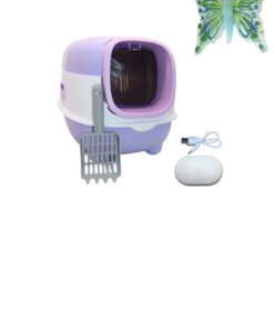 Cat Litter Box (UV Light) Included with Butterfly Craft - Purple