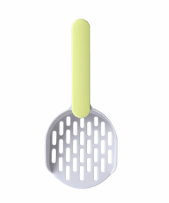 Cat Litter Scoop with Deep Shovel Durable ABS Plastic - GreyGreen