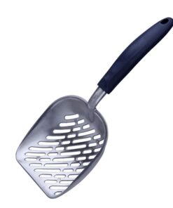 Cat Litter Scoop with Long Handle - Black