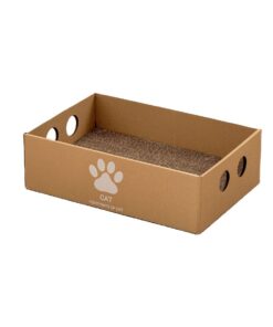 Cat Scratcher Box with Cat Scratching Board-Cat's paw