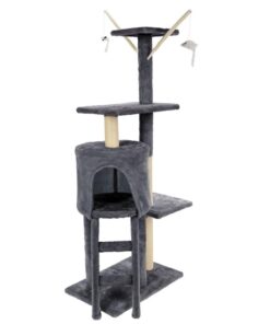 Cat Scratcher Tower with Bed & Interactive Toys