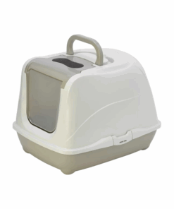 Cat Toilet Flip - Warm Grey