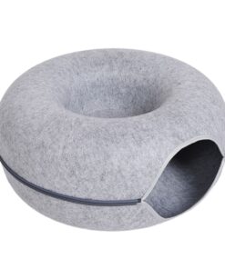 Cat Tunnel Bed Peekaboo Cat Cave Donut Tunnel Cat Nest Scratch Resistant - S