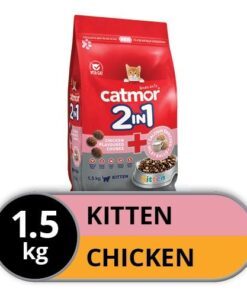 Catmor - Dry Kitten Food - 2in1 Chicken Chunks + Calcium Milky Balls 1.5kg