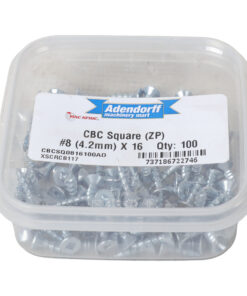 CBC SQUARE (ZP) #8 (4.2MM) X 16 QTY:100(CBCSQ0816100)
