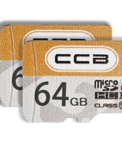 CCB 64GB SD Card 79mbps, High Speed TF Card_Pack of Two