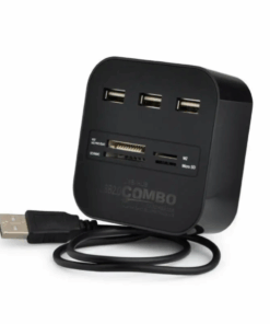 Cell Fixer All-in-one USB 2.0 HUB Card Reader Cable Splitter Adapter Black