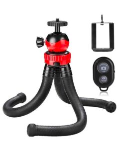 Cell Fixer Flexible Octopus Tripod with Phone Holder and Camera Shutter