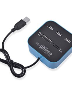 Cell N Tech COMBO All-In-one USB 2.0 HUB Card Reader HUB Blue