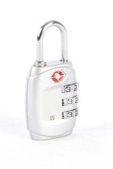 Cellini 3 Dial TSA Lock - Silver