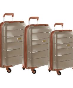 Cellini 4 Wheel Spinn 3 Piece Luggage Set - Mink