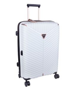 Cellini Allure Hardshell 75cm Spinner + Free Travel Neck Pillow - White