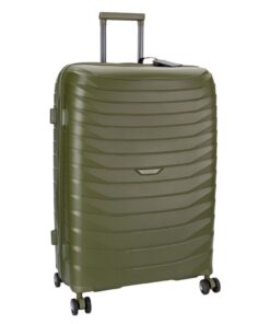 Cellini Grande 76cm Large Spinner and Travel Neck Pillow - Army Green