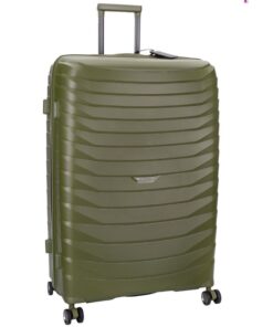 Cellini Grande 86cm Extra-Large Check-in Spinner and Travel Neck Pillow - Army Green