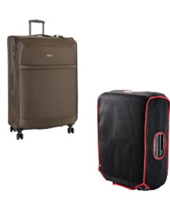 Cellini Microlite S Xtra Large 4-Wheel Trolley Case & Luggage Glove - Sandalwood