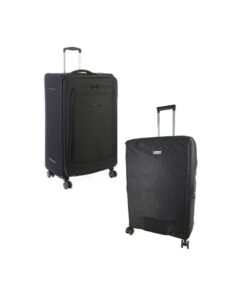 Cellini - Optima 78cm Spinner Expandable + Voss Luggage Cover Black