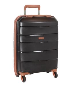 Cellini Spinn 4 Wheel Trolley Carry On - Black & Tan