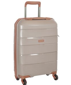 Cellini Spinn 4 Wheel Trolley Carry On - Brown & Tan