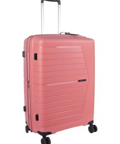 Cellini Starlite Medium 4 Wheel Trolley Case - Coral