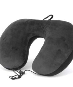 Cellini Travel Essentials Suede Microbead Travel Pillow - Black