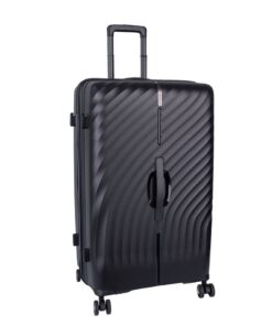 Cellini Xpedition 67cm Medium Trunk suitcase with Travel Neck Pillow - Black