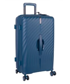 Cellini Xpedition 67cm Medium Trunk suitcase with Travel Neck Pillow - Blue