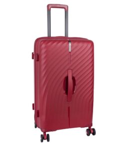 Cellini Xpedition 67cm Medium Trunk suitcase with Travel Neck Pillow - Red